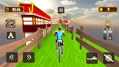 Emulate iPhone app Temple Cycle Rider Mega Stunts using MyAndroid