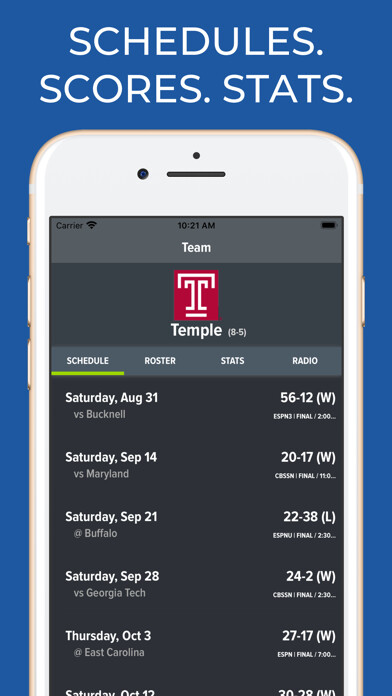 Emulate iPhone app Temple Football App using MyAndroid Emulate iPhone app Temple Football App using MyAndroid