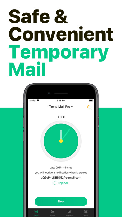 Emulate iPhone app Temp Mail Pro for iPhone using MyAndroid