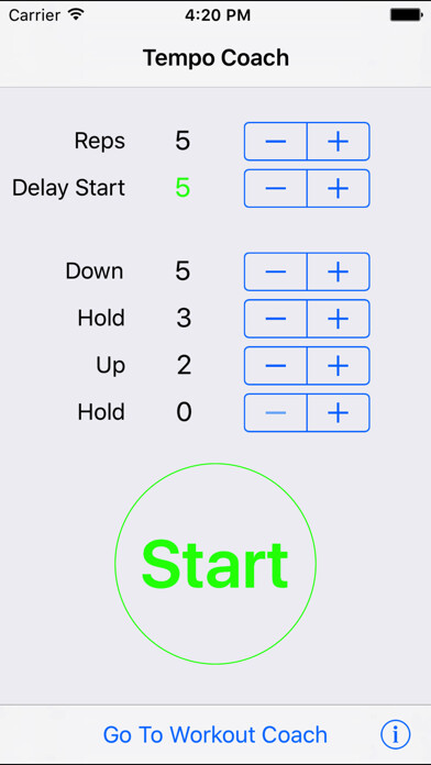 Emulate iPhone app Tempo Coach - Weightlifting Tool to Control Speed using MyAndroid Emulate iPhone app Tempo Coach - Weightlifting Tool to Control Speed using MyAndroid