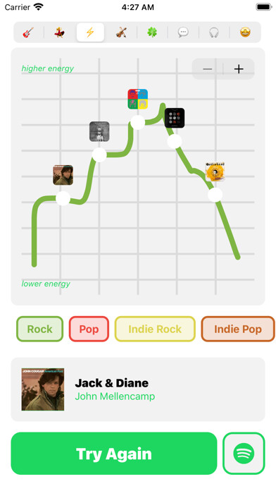 Emulate iPhone app Tempo: Playlists for Spotify using MyAndroid