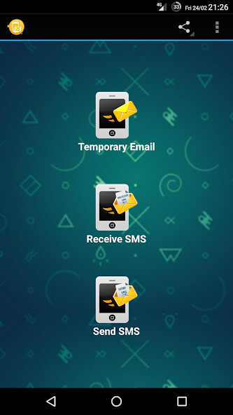 Run android online APK Temporary Email And SMS from MyAndroid or emulate Temporary Email And SMS using MyAndroid