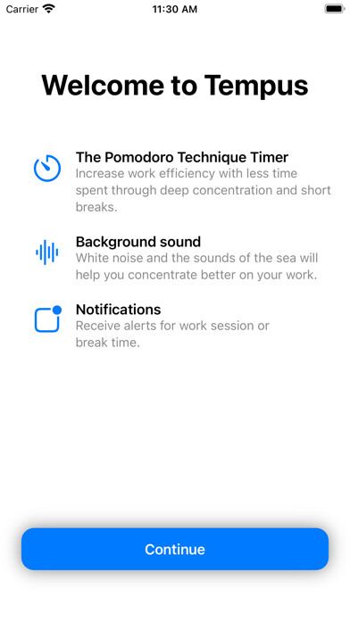 Emulate iPhone app Tempus - Pomodoro Timer using MyAndroid Emulate iPhone app Tempus - Pomodoro Timer using MyAndroid