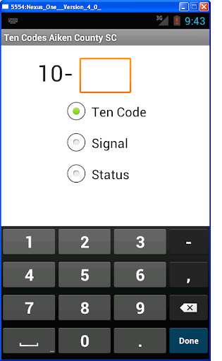 Emulate Android APK Ten Codes, Aiken County SC Emulate Android APK Ten Codes, Aiken County SC