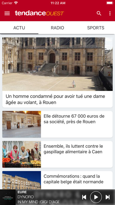 Emulate iPhone app Tendance.Ouest using MyAndroid Emulate iPhone app Tendance.Ouest using MyAndroid