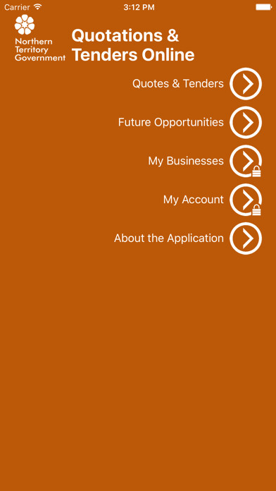 Emulate iPhone app Tenders Online using MyAndroid