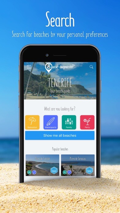 Emulate iPhone app Tenerife: Travel guide beaches using MyAndroid Emulate iPhone app Tenerife: Travel guide beaches using MyAndroid