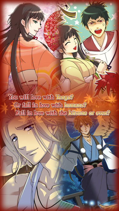 Emulate iPhone app Tengu Otogi Zoushi -free otome game using MyAndroid