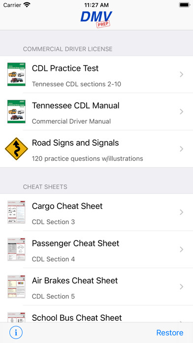 Emulate iPhone app Tennessee CDL Test Prep using MyAndroid Emulate iPhone app Tennessee CDL Test Prep using MyAndroid