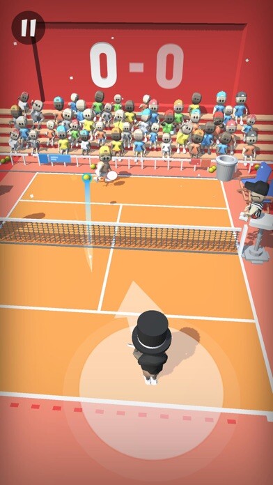 Emulate iPhone app Tennis Ball - Clash Sports 3D using MyAndroid