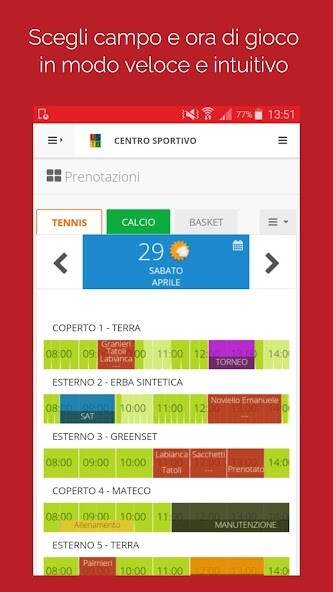 Run android online APK Tennis Beinasco from MyAndroid or emulate Tennis Beinasco using MyAndroid