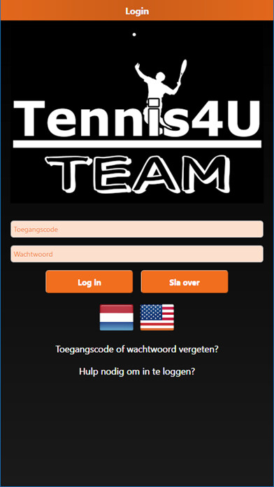Emulate iPhone app Tennis en Padel 4U using MyAndroid