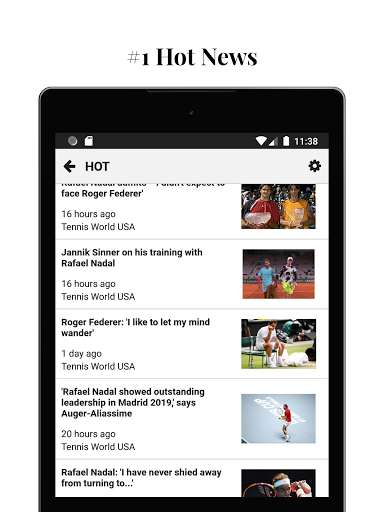 Run android online APK Tennis News - iNews from MyAndroid or emulate Tennis News - iNews using MyAndroid
