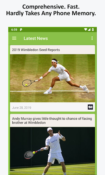 Run android online APK Tennis News from MyAndroid or emulate Tennis News using MyAndroid