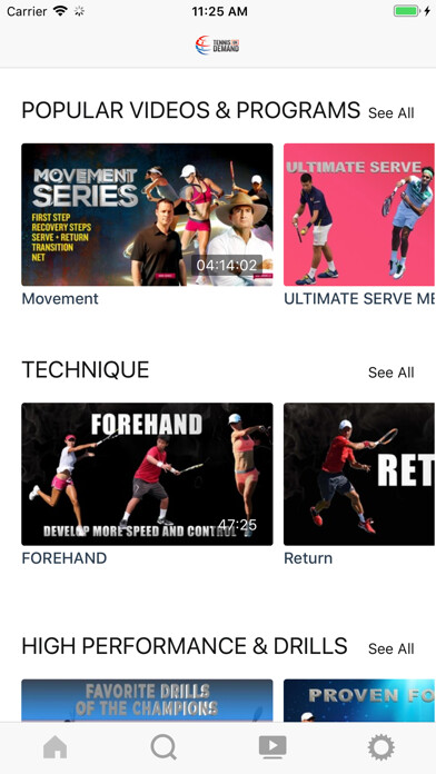 Emulate iPhone app Tennis On Demand using MyAndroid