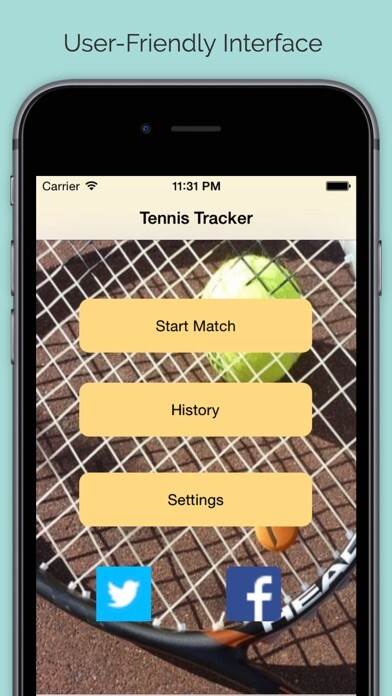 Emulate iPhone app Tennis Performance Tracker using MyAndroid