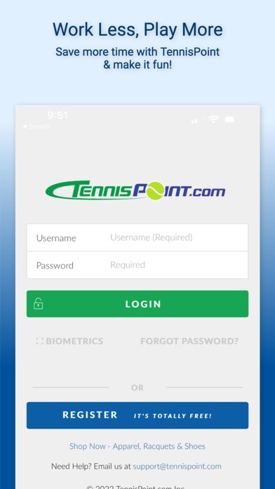 Emulate iPhone app TennisPoint using MyAndroid