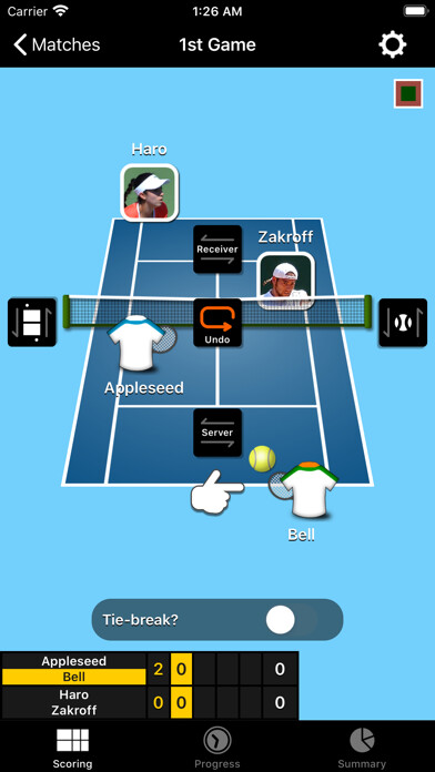 Emulate iPhone app TennisRecord using MyAndroid Emulate iPhone app TennisRecord using MyAndroid