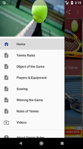 Emulate Android APK Tennis rules