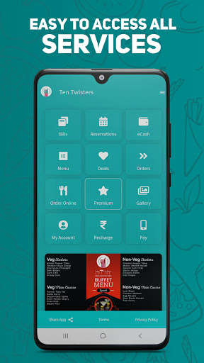 Run android online APK Ten Twisters - Barbeque Restro-Bar from MyAndroid or emulate Ten Twisters - Barbeque Restro-Bar using MyAndroid