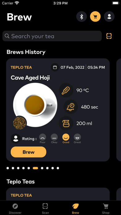 Emulate iPhone app Teplo: Tea Pot for tea brewing using MyAndroid Emulate iPhone app Teplo: Tea Pot for tea brewing using MyAndroid