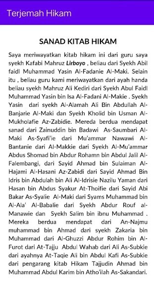 Run android online APK Terjemah Al-Hikam dan Penjelasannya from MyAndroid or emulate Terjemah Al-Hikam dan Penjelasannya using MyAndroid