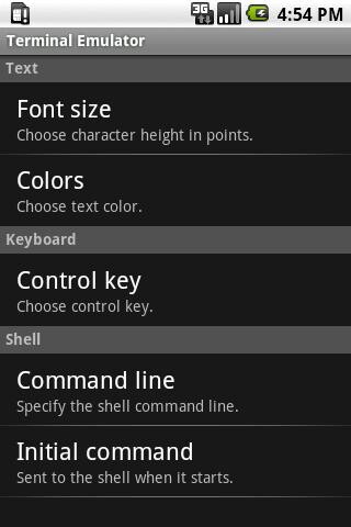 Emulate Terminal Emulator for Android from MyAndroid or run Terminal Emulator for Android using MyAndroid