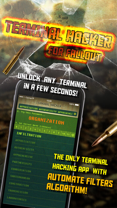 Emulate iPhone app Terminal Hacker for Fallout 4 - Fast Unlock and Solve Codes using MyAndroid Emulate iPhone app Terminal Hacker for Fallout 4 - Fast Unlock and Solve Codes using MyAndroid