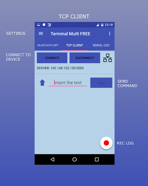 Emulate Terminal Multi from MyAndroid or run Terminal Multi using MyAndroid