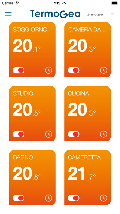 Emulate iPhone app Termostato TermoGea using MyAndroid Emulate iPhone app Termostato TermoGea using MyAndroid