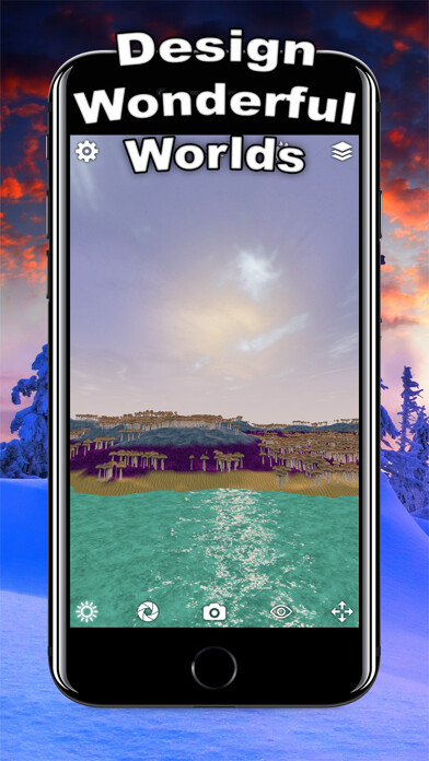 Emulate iPhone app Terra 3D: Terrain Generator using MyAndroid