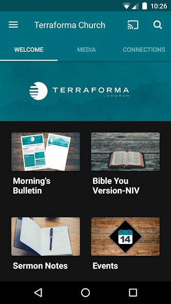 Emulate iPhone app Terraforma Church App using MyAndroid Emulate iPhone app Terraforma Church App using MyAndroid