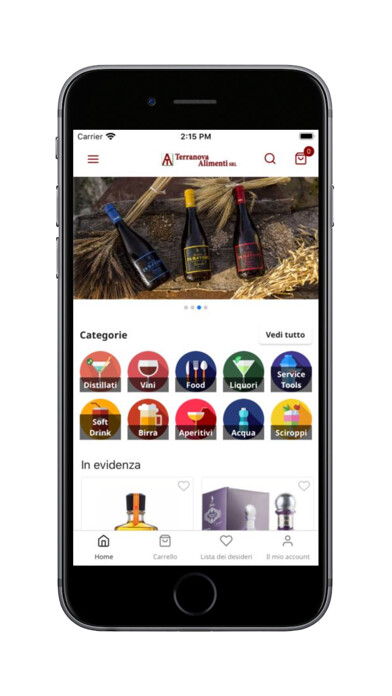 Emulate iPhone app Terranova Alimenti Shop using MyAndroid Emulate iPhone app Terranova Alimenti Shop using MyAndroid