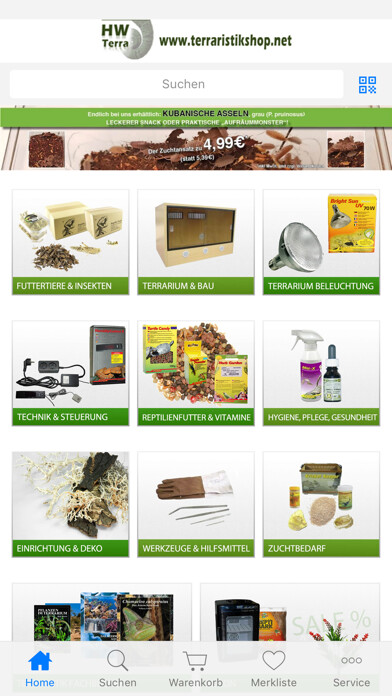 Emulate iPhone app Terraristikshop using MyAndroid Emulate iPhone app Terraristikshop using MyAndroid