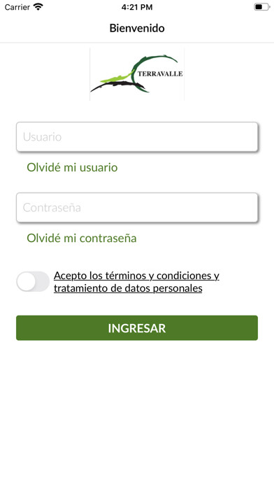 Emulate iPhone app Terravalle using MyAndroid