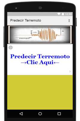 Emulate Android APK Terremoto! Estar bien Alerta