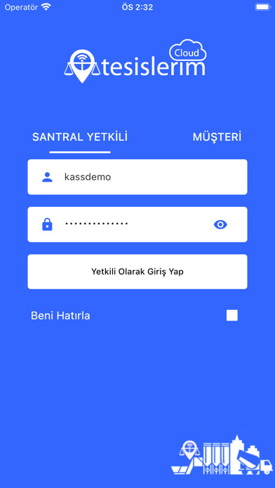 Emulate iPhone app Tesislerim Cloud Mobile using MyAndroid