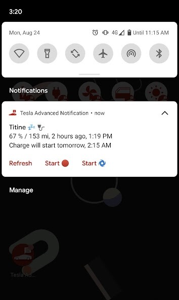 Run android online APK Tesla Advanced Notification from MyAndroid or emulate Tesla Advanced Notification using MyAndroid