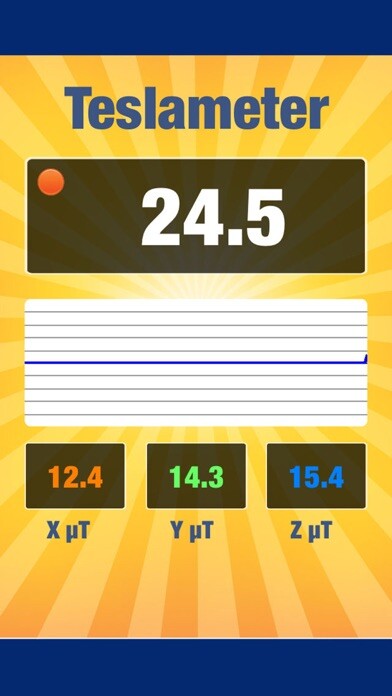 Emulate iPhone app Teslameter. using MyAndroid