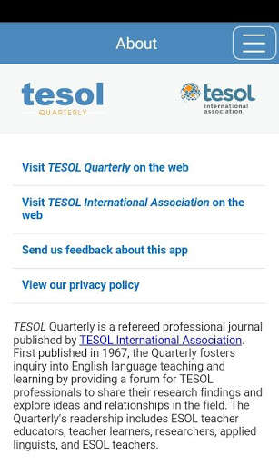 Run android online APK TESOL Quarterly from MyAndroid or emulate TESOL Quarterly using MyAndroid Run android online APK TESOL Quarterly from MyAndroid or emulate TESOL Quarterly using MyAndroid