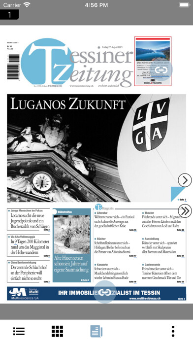Emulate iPhone app Tessinerzeitung using MyAndroid Emulate iPhone app Tessinerzeitung using MyAndroid