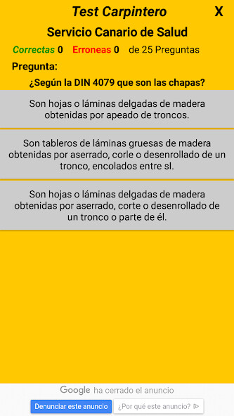 Run android online APK Test Carpintero I from MyAndroid or emulate Test Carpintero I using MyAndroid