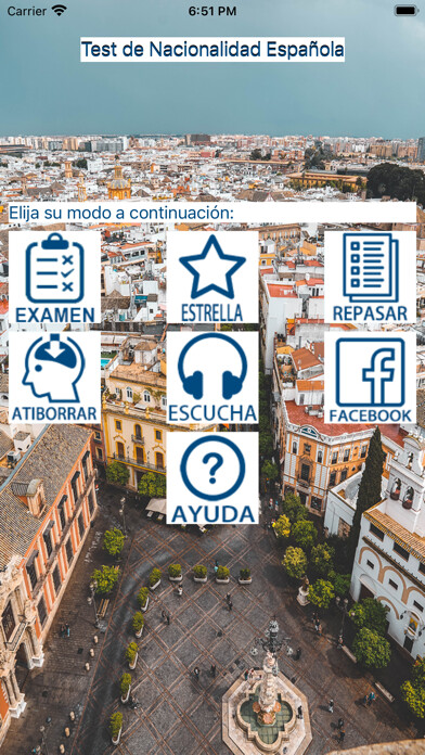 Emulate iPhone app Test de Nacionalidad (España) using MyAndroid