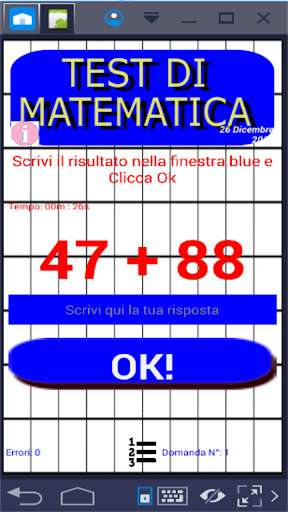 Run android online APK Test DI Matematica per i cervelloni di matematica from MyAndroid or emulate Test DI Matematica per i cervelloni di matematica using MyAndroid Run android online APK Test DI Matematica per i cervelloni di matematica from MyAndroid or emulate Test DI Matematica per i cervelloni di matematica using MyAndroid