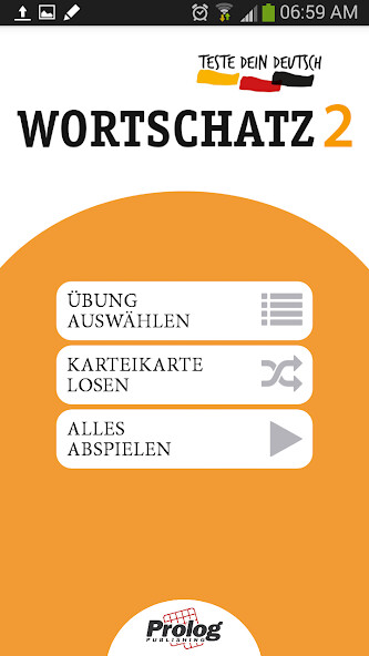 Run android online APK TESTE DEIN DEUTSCH Wortschatz2 from MyAndroid or emulate TESTE DEIN DEUTSCH Wortschatz2 using MyAndroid