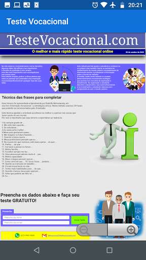 Run android online APK Teste Vocacional from MyAndroid or emulate Teste Vocacional using MyAndroid