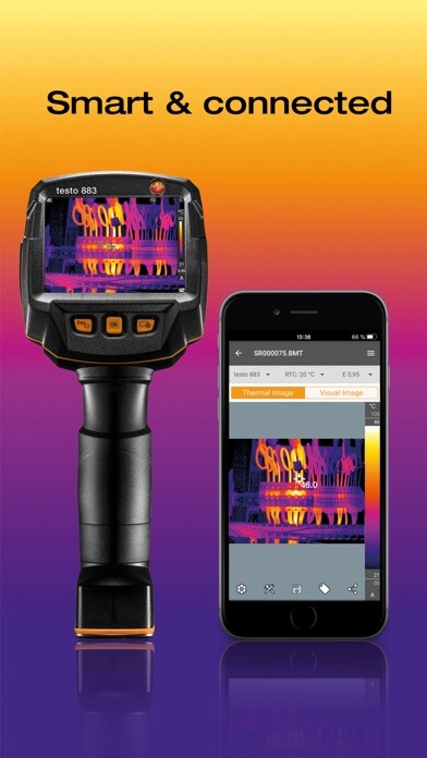 Emulate iPhone app testo Thermography using MyAndroid