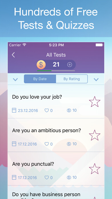 Emulate iPhone app Tests and Quizzes - Personality Quiz for Girls using MyAndroid