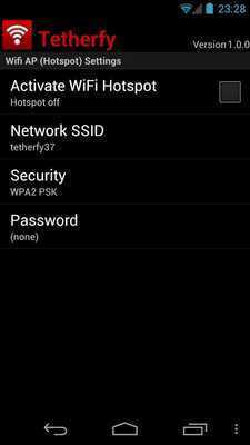 Emulate Android APK Tetherfy(WiFi Tether w/o Root) Emulate Android APK Tetherfy(WiFi Tether w/o Root)