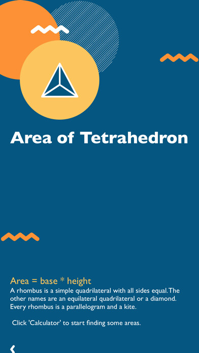 Emulate iPhone app Tetrahedron Area Calculator using MyAndroid Emulate iPhone app Tetrahedron Area Calculator using MyAndroid